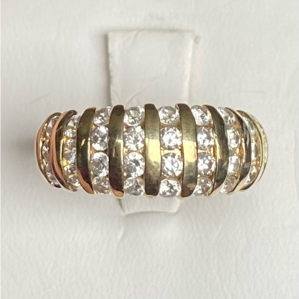 GOLD OVER STERLING SILVER RING